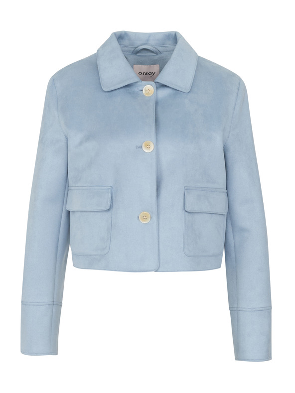 Orsay ORSAY kék női kabát velúr kivitelben