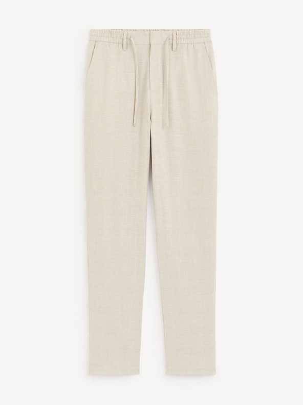 Celio Krémszínű férfi nadrág Celio Gocarre