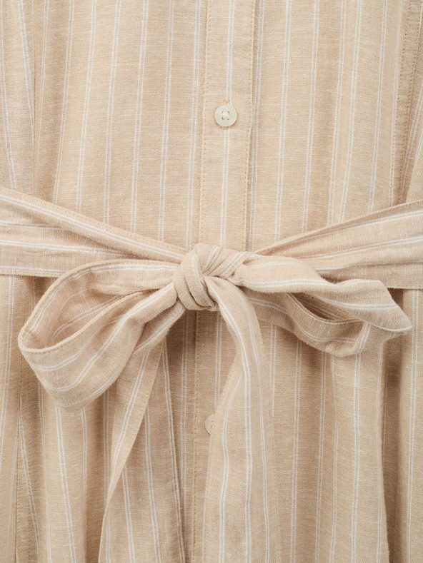 GAP Vászon inges midi ruha GAP