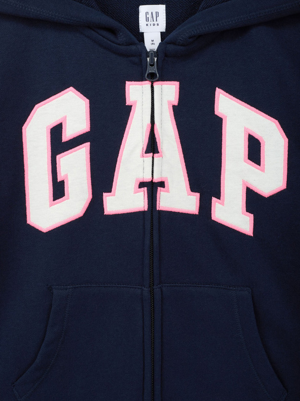 GAP Gyerek pulóver logóval és fleece béléssel GAP