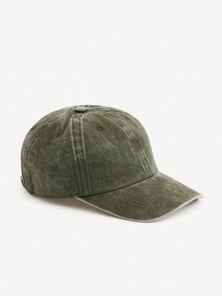 Celio Khaki színű férfi farmer sapka Celio Gicapwash