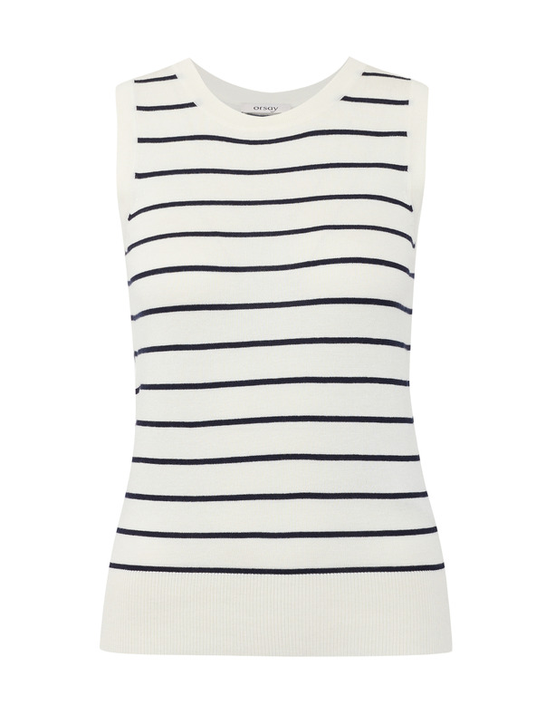Orsay Kék-krém csíkos női felső ORSAY
