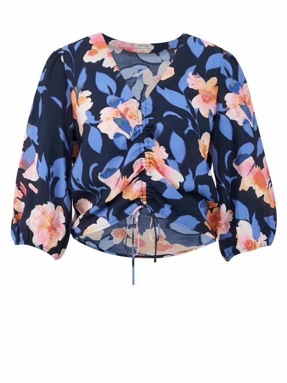 Orsay ORSAY sötétkék női blúz virágokkal