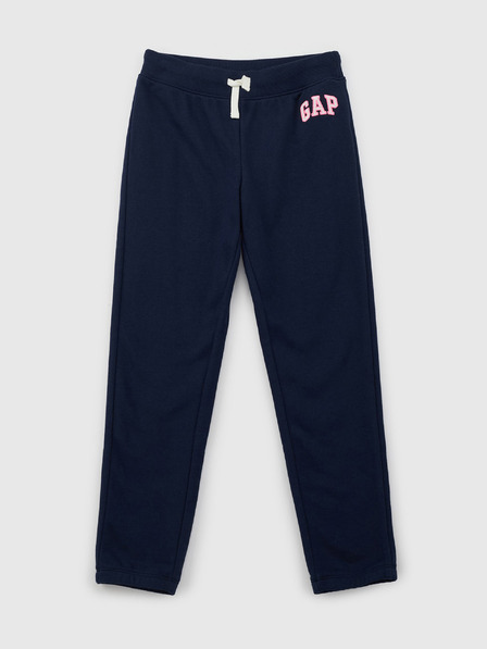 GAP Gyerek fleece sportnadrág logóval army GAP