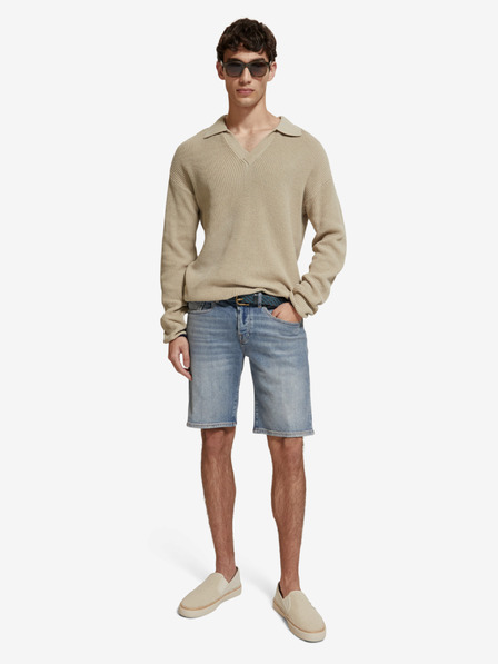 Scotch & Soda Kék férfi farmer rövidnadrág Scotch & Soda