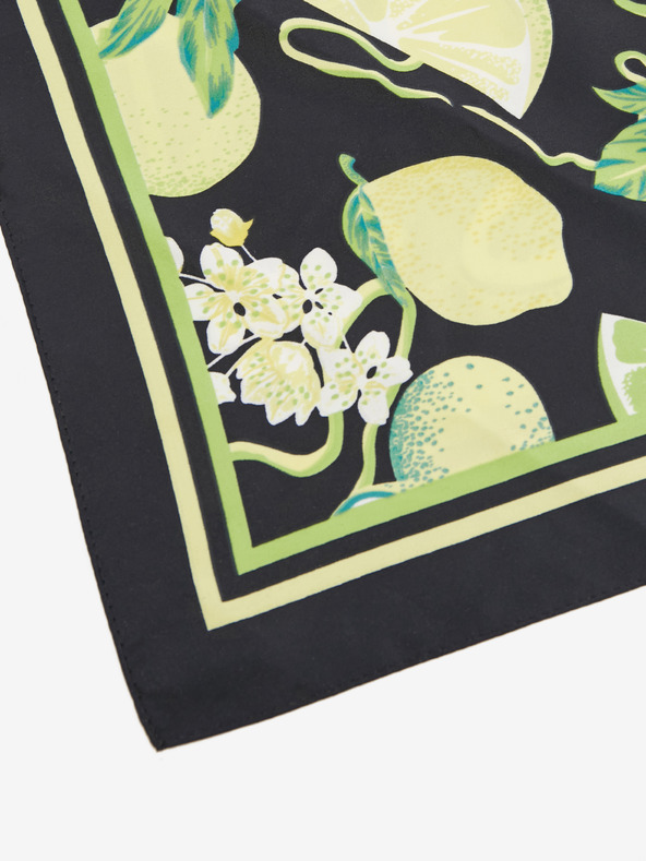 Orsay ORSAY fekete és sárga női mintás sál