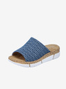 Rieker Kék női mintás papucs Rieker