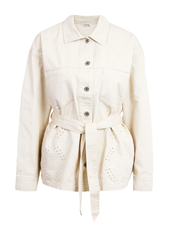 Orsay ORSAY bézs színű női mintás farmerdzseki