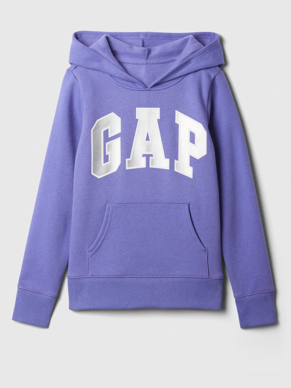 GAP Gyerek pulóver logóval és fleece béléssel GAP