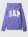 GAP Gyerek pulóver logóval és fleece béléssel GAP