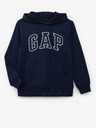 GAP Gyerek pulóver logóval és fleece béléssel GAP