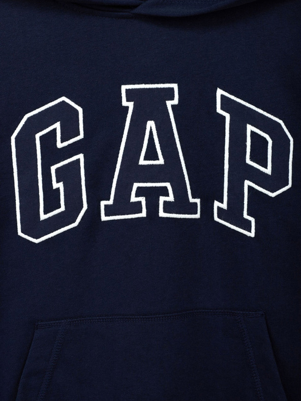GAP Gyerek pulóver logóval és fleece béléssel GAP