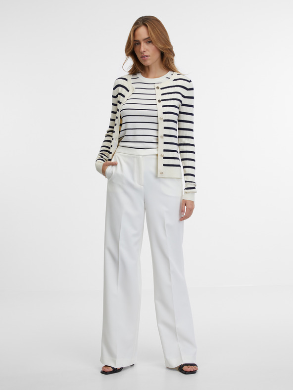 Orsay ORSAY krémszínű női csíkos kardigán