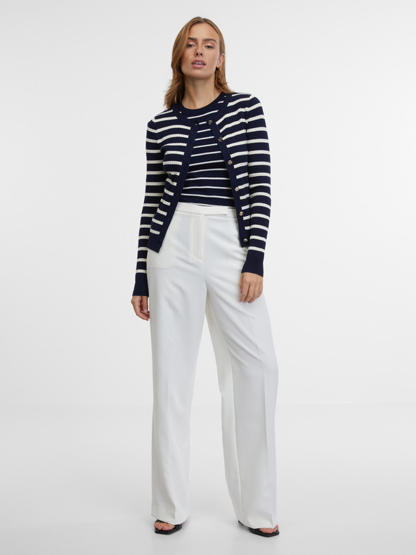 Orsay Sötétkék csíkos női kardigán ORSAY