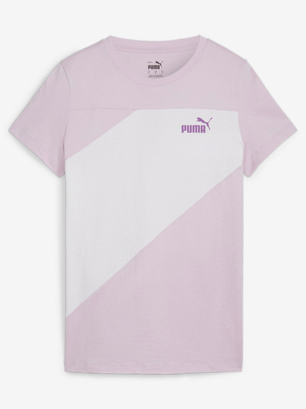 Puma Fehér és rózsaszín női Puma Power Tee