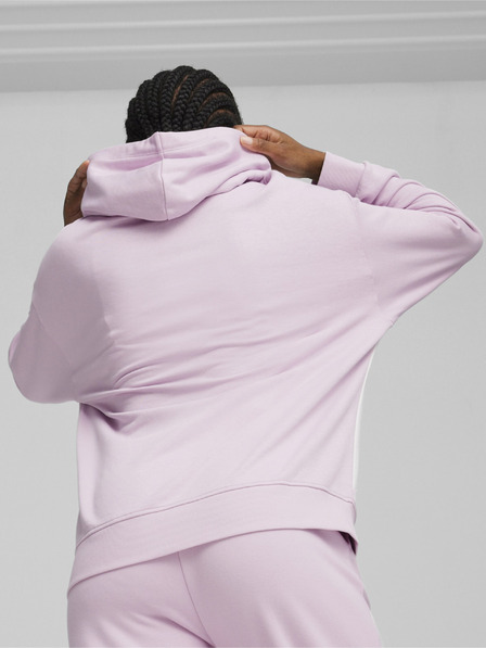 Puma Fehér és rózsaszínű Puma Power Hoodie TR női pulóver