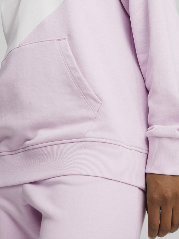 Puma Fehér és rózsaszínű Puma Power Hoodie TR női pulóver