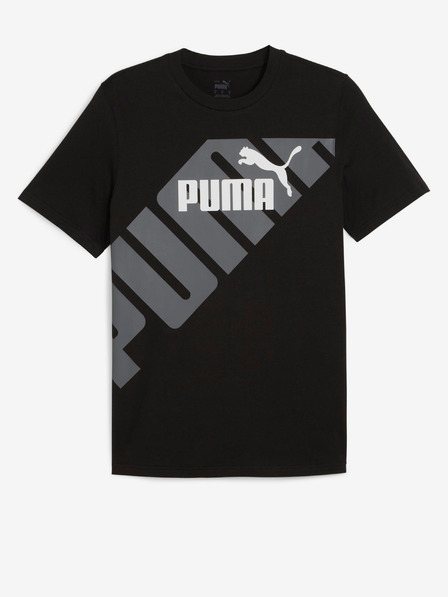 Puma Fekete férfi Puma Power Graphic Tee grafikus póló