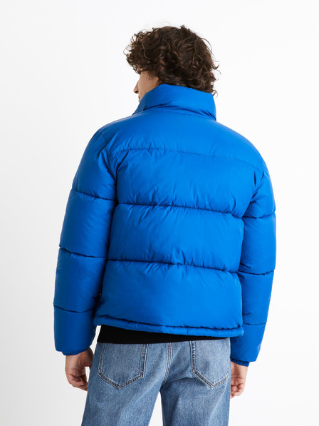 Celio Kék férfi téli steppelt kabát Celio Cuparigi