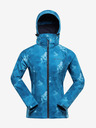 ALPINE PRO Kék női mintás softshell dzseki ALPINE PRO HOORA
