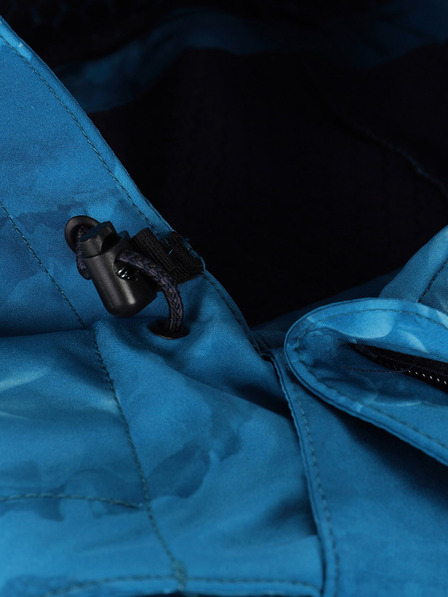 ALPINE PRO Kék női mintás softshell dzseki ALPINE PRO HOORA