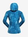 ALPINE PRO Kék női mintás softshell dzseki ALPINE PRO HOORA