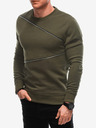 Ombre Clothing Zöld férfi melegítőfelső dekoratív cipzárral Ombre Ruházat