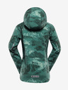 ALPINE PRO Zöld gyerek mintás softshell kabát ALPINE PRO HOORO