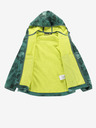 ALPINE PRO Zöld gyerek mintás softshell kabát ALPINE PRO HOORO