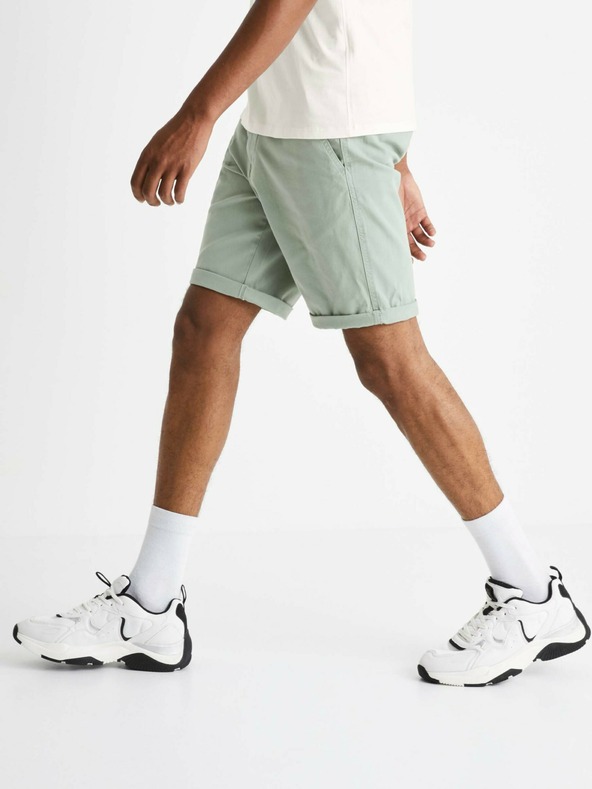 Celio Világoszöld férfi chino rövidnadrág Celio Bochinobm