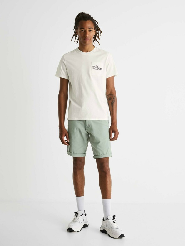 Celio Világoszöld férfi chino rövidnadrág Celio Bochinobm