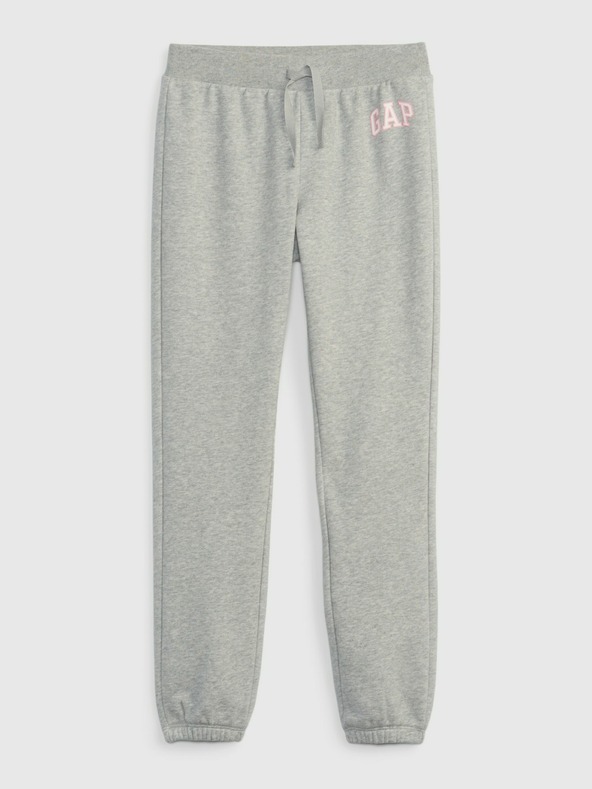 GAP Gyerek fleece sportnadrág logóval army GAP