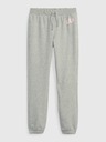 GAP Gyerek fleece sportnadrág logóval army GAP