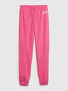 GAP Gyerek fleece sportnadrág logóval army GAP