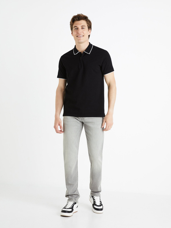 Celio Világosszürke férfi egyenes szabású farmer Celio Fokrey