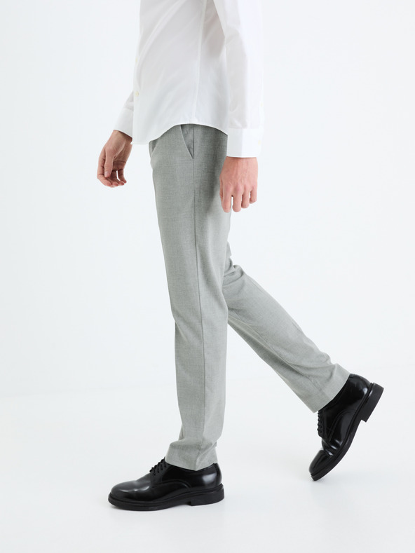 Celio Világosszürke férfi öltönynadrág Celio Boamury