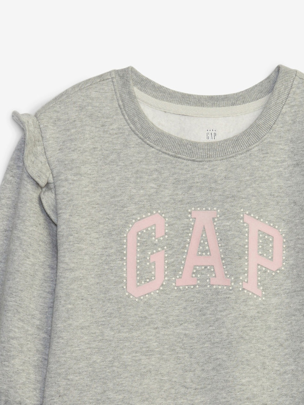 GAP Baby mikinás ruha logóval GAP