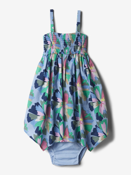 GAP Baby mintás ruha lenkeverékből GAP