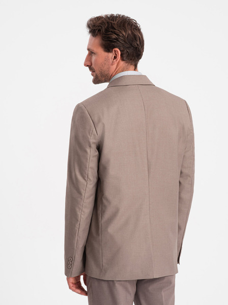 Ombre Clothing Bézs férfi blézer Ombre Ruházat