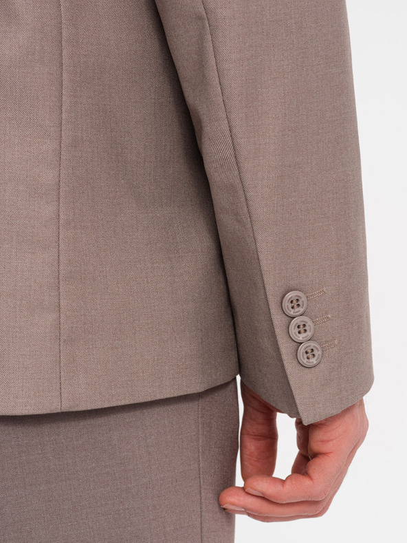 Ombre Clothing Bézs férfi blézer Ombre Ruházat