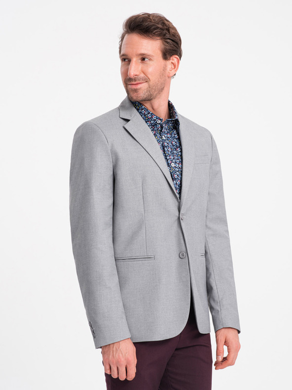 Ombre Clothing Szürke férfi zakó Ombre Ruházat