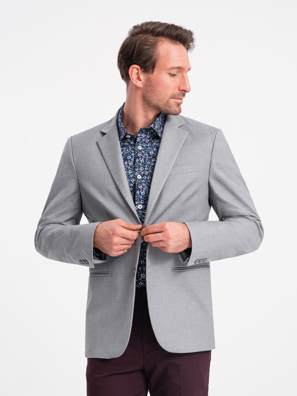 Ombre Clothing Szürke férfi zakó Ombre Ruházat