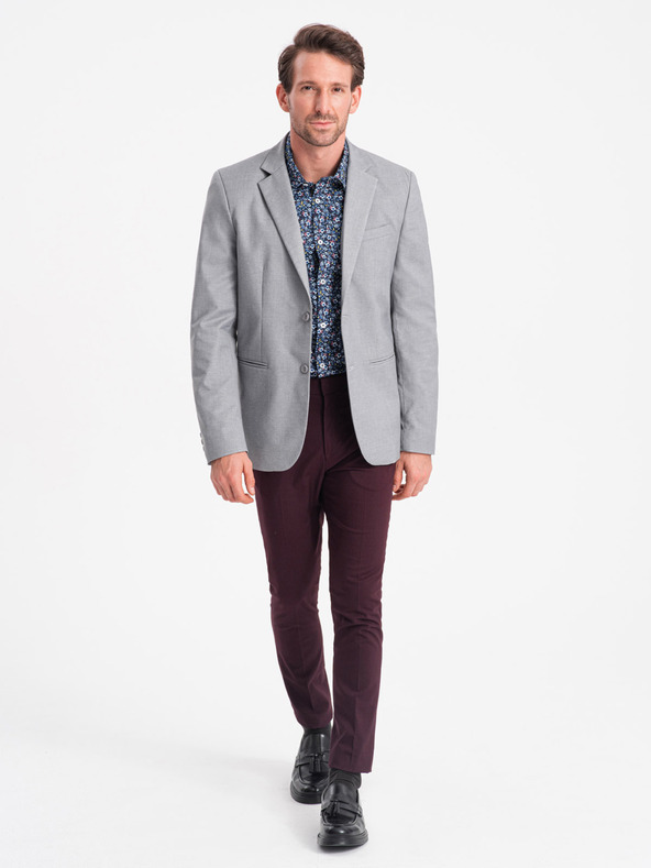 Ombre Clothing Szürke férfi zakó Ombre Ruházat