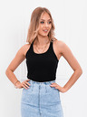 Edoti Fekete női basic tank top Edoti