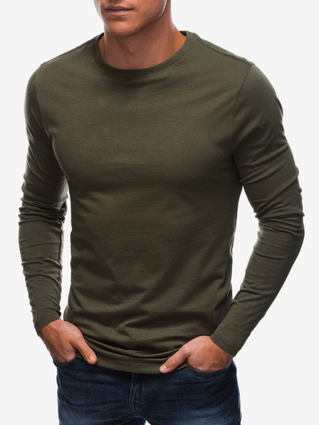 Edoti Khaki színű férfi basic póló Edoti