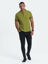 Ombre Clothing Világoszöld Férfi póló póló Ombre ruházat