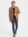 Ombre Clothing Világosbarna Férfi kabát Ombre ruházat