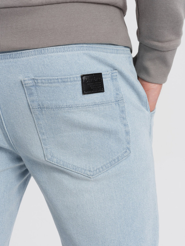 Ombre Clothing Világoskék férfi szakadt farmer Ombre Ruházat