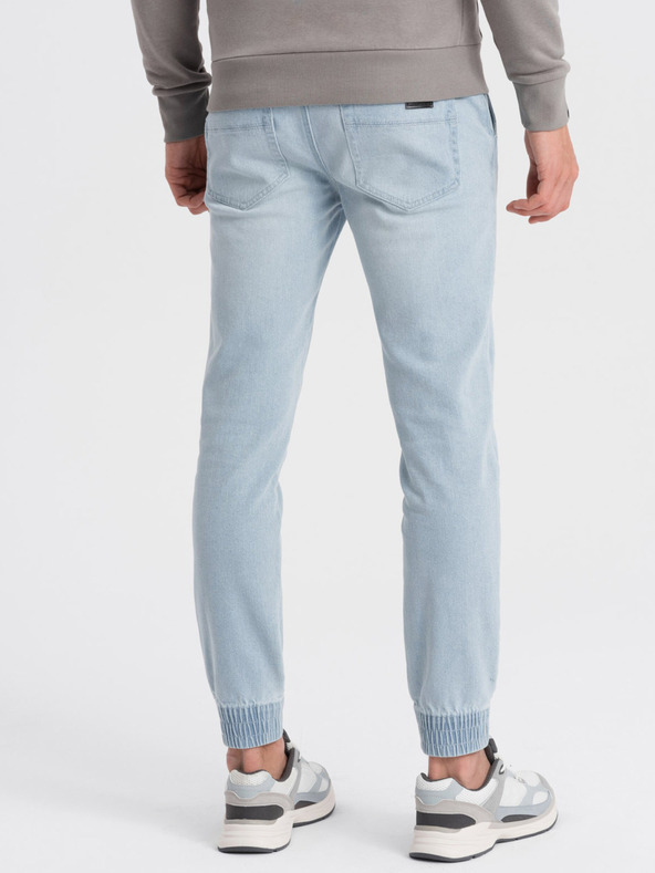 Ombre Clothing Világoskék férfi szakadt farmer Ombre Ruházat