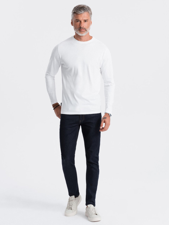 Ombre Clothing Fehér Férfi basic póló Ombre ruházat